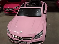 4x elektrische speelauto's voor kinderen, mercedes, roze - afbeelding 7 van  26