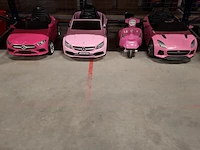 4x elektrische speelauto's voor kinderen, mercedes, roze - afbeelding 12 van  26