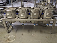 4x extractie tanks op frame, de jager, 4x65 - afbeelding 1 van  6