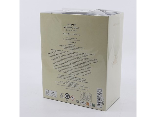 4x extrait de parfum, 100 ml, wulong cha, nishane - afbeelding 1 van  6