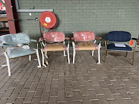 4x fauteuil met armleuning, vanharte, jolien, gouden onderstel - afbeelding 1 van  5