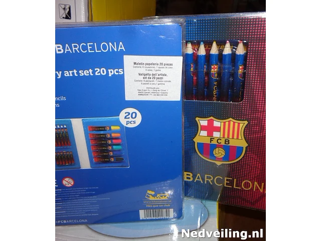 4x fc barcelona stationary art set - afbeelding 2 van  3