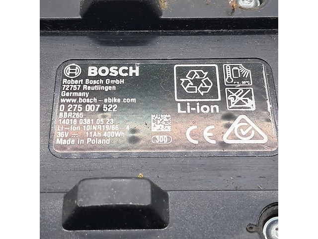4x fietsaccu, bosch, powerpack 400 0275007522 - afbeelding 6 van  18