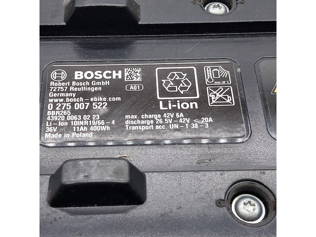 4x fietsaccu, bosch, powerpack 400 0275007522 - afbeelding 7 van  18