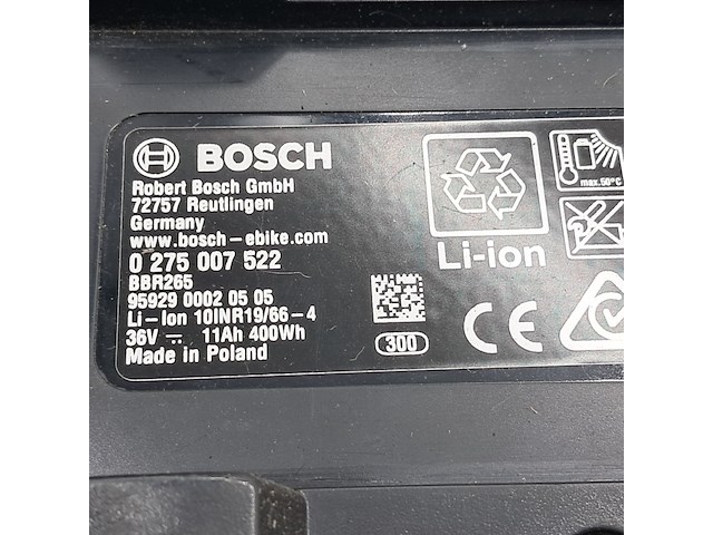 4x fietsaccu, bosch, powerpack 400 0275007522 - afbeelding 13 van  17