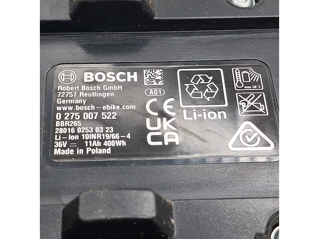 4x fietsaccu, bosch, powerpack 500 0275007522 - afbeelding 5 van  18
