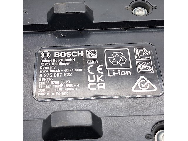 4x fietsaccu, bosch, powerpack 500 0275007522 - afbeelding 9 van  18