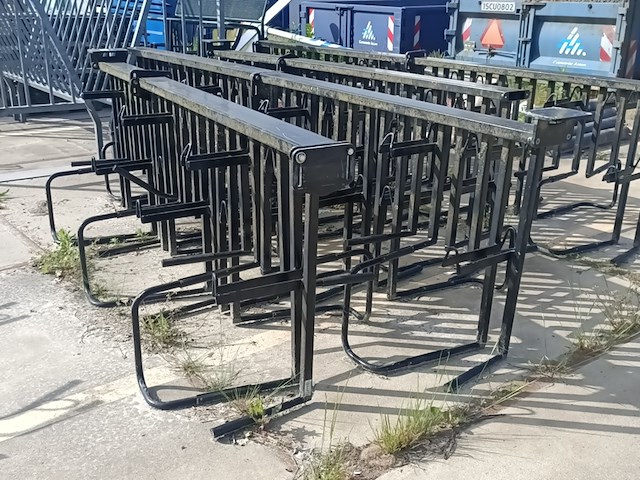 4x fietsenrek, zwart - afbeelding 1 van  4