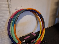 4x fitness hoelahoep met aerobic step - afbeelding 1 van  4