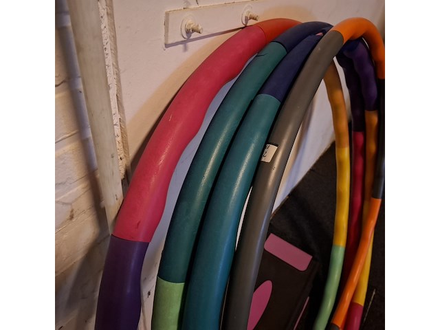 4x fitness hoelahoep met aerobic step - afbeelding 3 van  4