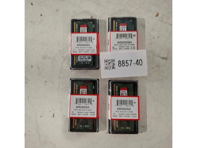 4x geheugenmodule 4gb, kingston, kvr32s22s6/4 - afbeelding 1 van  2