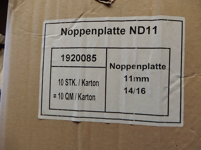 4x geïsoleerde noppenplaat, zwart - afbeelding 3 van  3