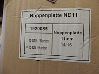 4x geïsoleerde noppenplaat, zwart - afbeelding 3 van  3