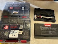 4x gereedschap w.o. nagelbox, digitale schuifmaat, w.o. stier, ks tools - afbeelding 1 van  6