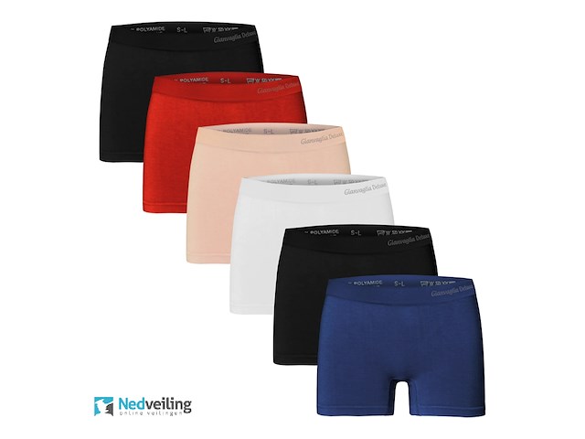 4x gianvaglia dames microfiber boxershorts xl/3xl - afbeelding 2 van  3