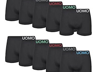 4x gianvaglia microfiber heren boxershort m/l 9209 zwart - afbeelding 2 van  3