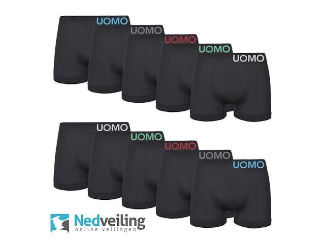 4x gianvaglia microfiber heren boxershort xl/xxl 9209 zwart - afbeelding 3 van  3