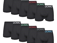 4x gianvaglia microfiber heren boxershort xl/xxl 9209 zwart - afbeelding 3 van  3