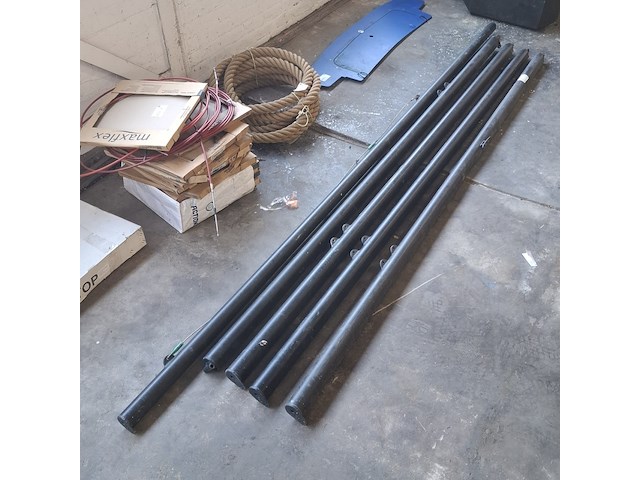 4x giek en 1x rechte gaffel polyvalk - afbeelding 1 van  5