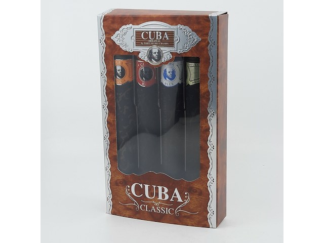 4x gift set eau de toilette, 4x35ml cuba original - afbeelding 1 van  4