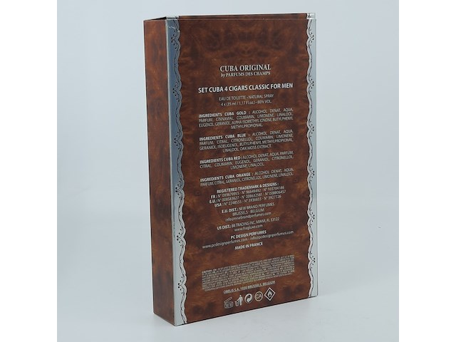 4x gift set eau de toilette, 4x35ml cuba original - afbeelding 4 van  4