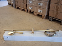 4x glijstangset xenz, dure, geborsteld goud - afbeelding 2 van  7