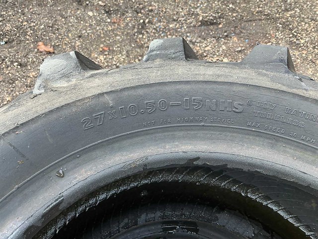 4x goodyear dure grip 27x10,50 r15 band, wiel en velg - afbeelding 3 van  11