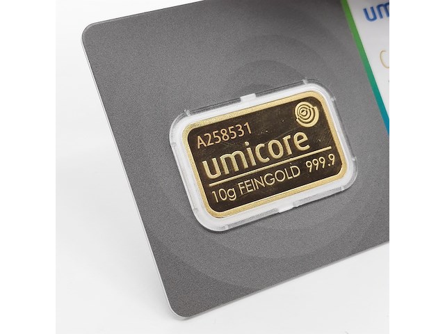 4x goudbaar, 10 gram, umicore - afbeelding 3 van  9
