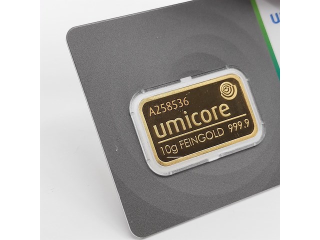 4x goudbaar, 10 gram, umicore - afbeelding 5 van  9