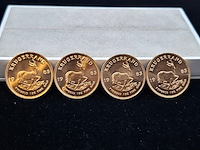 4x gouden munt, south africa, krugerrand, 1982 - afbeelding 1 van  5
