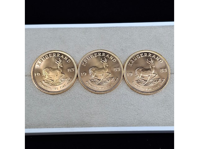 4x gouden munt, south africa, krugerrand, 1982 - afbeelding 5 van  5