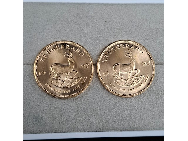 4x gouden munt, south africa, krugerrand, 1983 - afbeelding 2 van  5