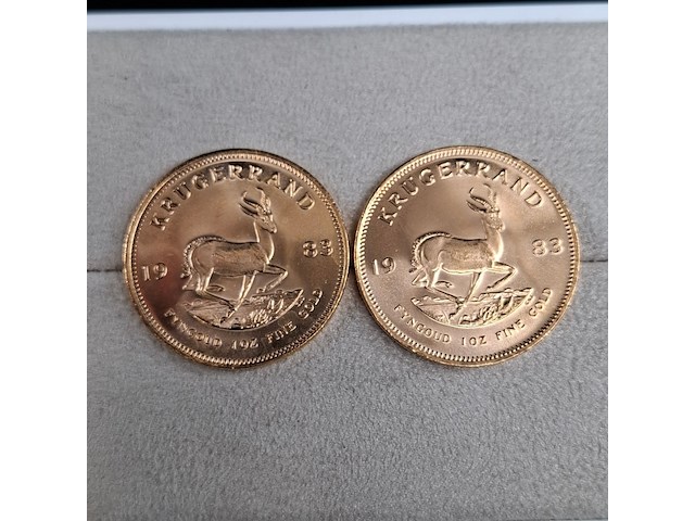4x gouden munt, south africa, krugerrand, 1983 - afbeelding 4 van  5