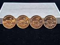 4x gouden munt, south africa, krugerrand, 1983 - afbeelding 1 van  5