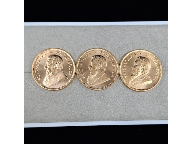 4x gouden munt, south africa, krugerrand, 1983 - afbeelding 5 van  5