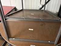 4x halfronde tafels, vepa, rood - afbeelding 2 van  2