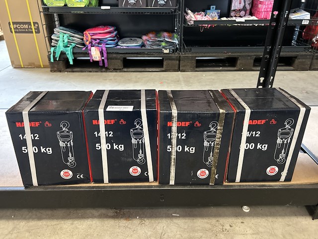 4x handtakel 14/12 500kg, hadef - afbeelding 1 van  3