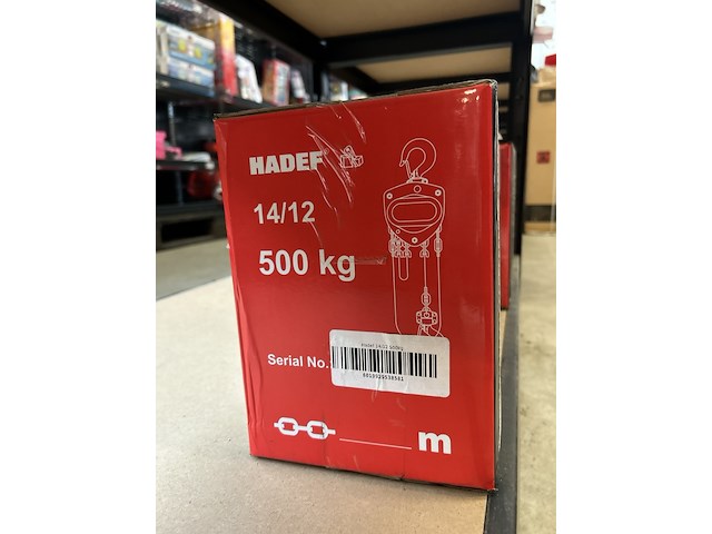 4x handtakel 14/12 500kg, hadef - afbeelding 3 van  3