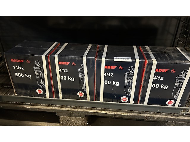 4x handtakel hadef, 14/12 500 kg - afbeelding 2 van  3