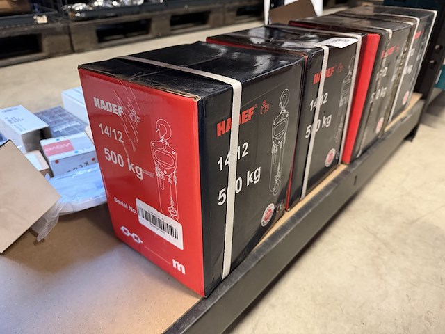4x handtakel hadef, 14/12 500 kg - afbeelding 3 van  3