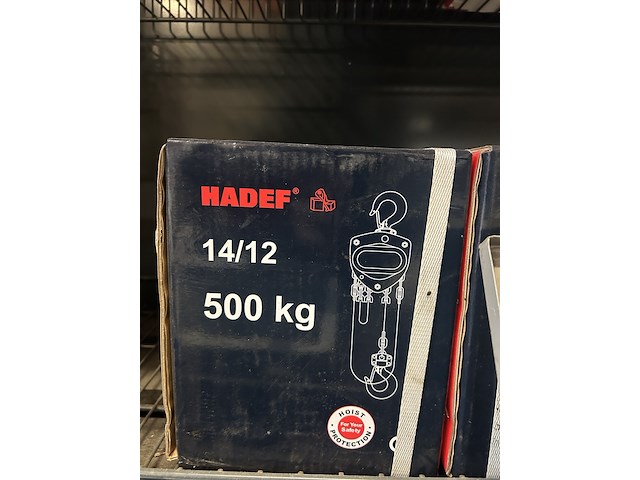 4x handtakel hadef, 14/12 500 kg - afbeelding 2 van  3