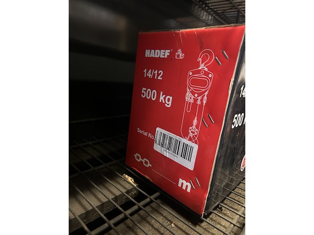 4x handtakel hadef, 14/12 500 kg - afbeelding 3 van  3