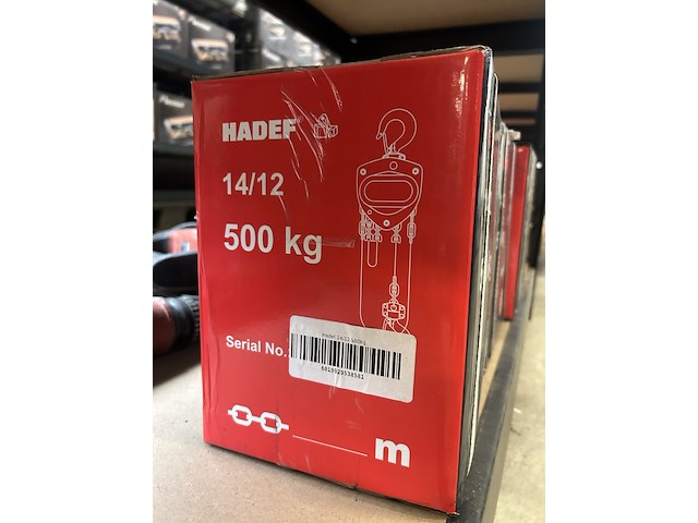 4x handtakel hadef, 14/12 500 kg - afbeelding 3 van  4