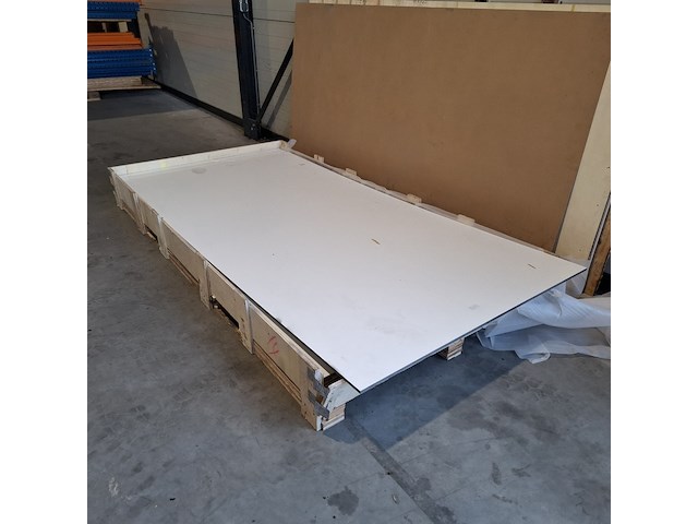 4x hdpl plaat, licht grijs - afbeelding 2 van  5