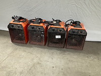 4x heater eurom, ek delta 3000, oranje - afbeelding 1 van  3