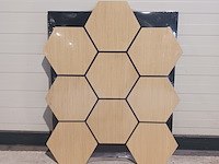 4x hexagon wandpaneel 60x80 eik, 2025 - afbeelding 1 van  5