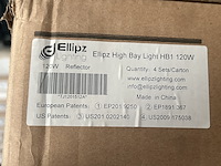 4x high bay light hb1 120w met industriële kap ellipz lighting - afbeelding 2 van  6