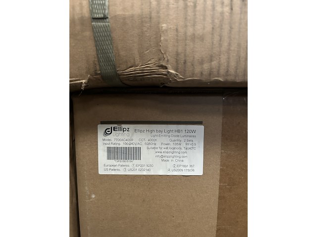 4x high bay light hb1 120w met industriële kap ellipz lighting - afbeelding 3 van  6