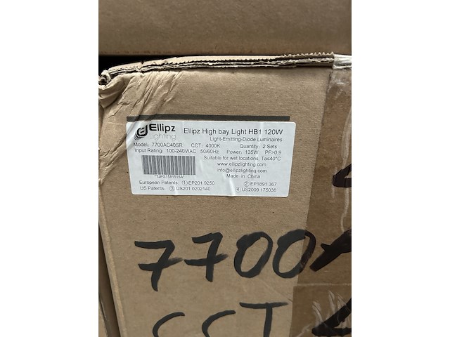 4x high bay light hb1 120w met industriële kap, ellipz lighting - afbeelding 6 van  6