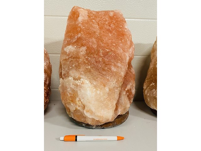 4x himalaya zoutlampen met houten voet - afbeelding 2 van  7